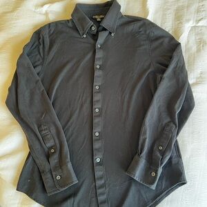 Men's Brooks Brothers Black Button-Up Shirt